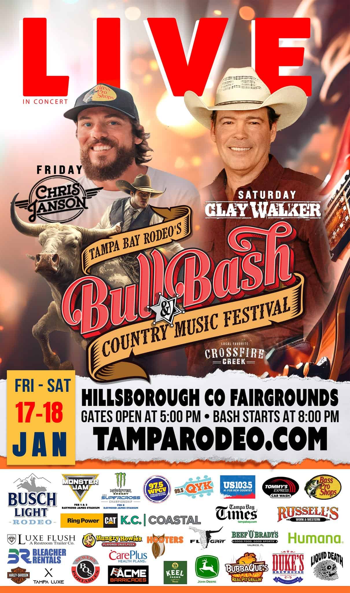 bull bash tampa live rodeo